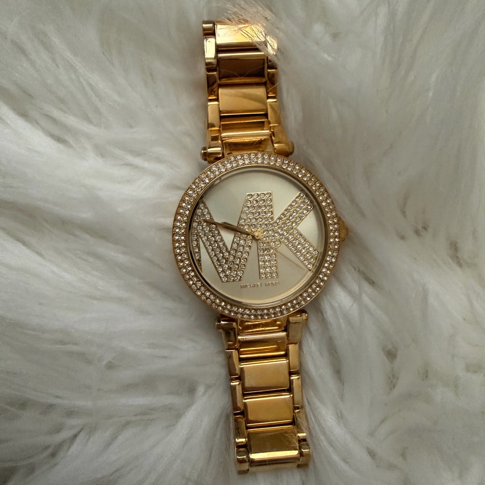Michael Kors Gold-Tone Women's Watch with Crystal Accents